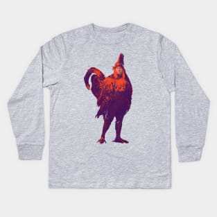 Chicken Man Half Chicken Half Man Kids Long Sleeve T-Shirt